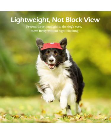 Pawaboo Dog Baseball Caps - Adjustable Sun Protection Hats for Small Medium & Large Dogs | Red XL Dog Outfit - Buy Online on GoSupps.com