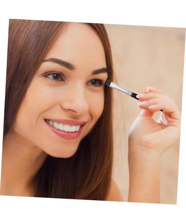 PLAFOPE 6pcs Flat Eyebrow Brush Eyeliner Brush Slanted Eyeliner Makeup Tool Eye Lash Brush Wooden Handle - Buy Online on GoSupps.com