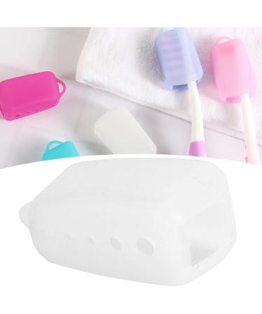 Hyuduo 20pcs Silicone Toothbrush Case Covers - Electric Toothbrush Protective Cap for Home, Travel, Camping - White - Buy Online on GoSupps.com