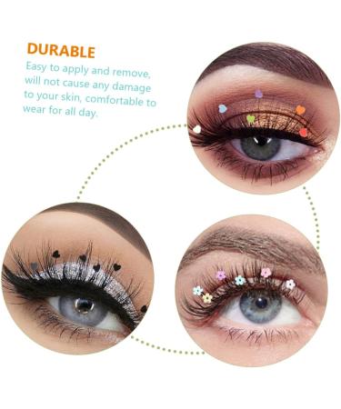 Healeved 4 Pairs Sequin False Eyelashes Sequins Lash Extensions Butterflies Sequins Lashes False Sequins Eyelashes Fake Eyelashes Colored Eyelashes Butterflies Eyelashes Glitter Eyelashes - Buy Online on GoSupps.com