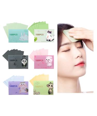 600Pcs Oil Blotting Sheets for Face Blotting Paper for Oily Skin for People with Oily Skin at Home School Office Outdoor to Absorb The Facial Oil and Make The Face More Refreshing and Clean