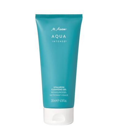 M. Asam AQUA INTENSE Hyaluron Cleansing Gel (6.8 Fl Oz) Gentle Cleanser with Hyaluronic Acid, Hydrating Face Wash, Facial Cleanser for Daily Skin Care and Fresh Clean Skin