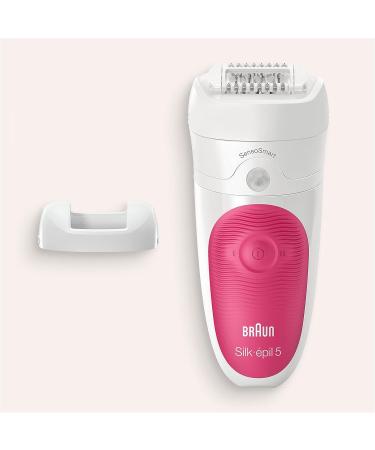 Brown Silk- pil 5 Epilator for Women - Hair Removal with Micro-Grip Technology Wet & Dry Use Sensosmart - Perfect Gift in White/Pink - Buy Online on GoSupps.com
