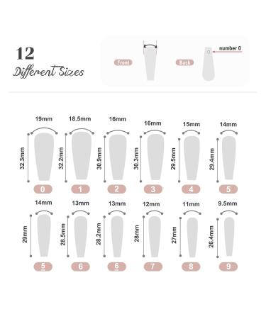 Kikmoya Extra Long Black Fake Nails Coffin White Press on Nails French Tips with Cross Design - Pink Cross | 24pcs Glossy False Nails for Women and Girls - Buy Online on GoSupps.com