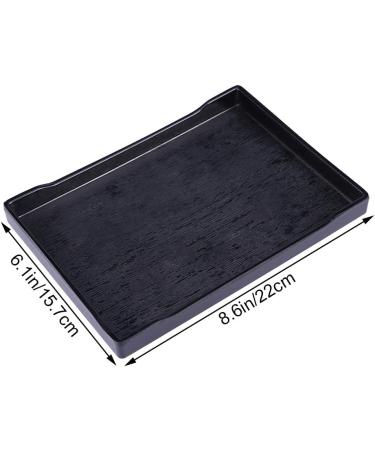 POPETPOP Tortoise Habitat Accessories - M Size Black Reptile Water Dish for Reptiles - Buy Online on GoSupps.com
