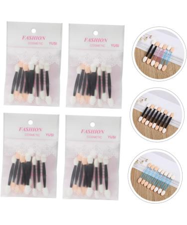 Housoutil 40pcs Sponge Stick Eye Shadow Double-head Eyeshadow Stick Makeup Eyeshadow Stick Nose Shadow Brush - Buy Online on GoSupps.com