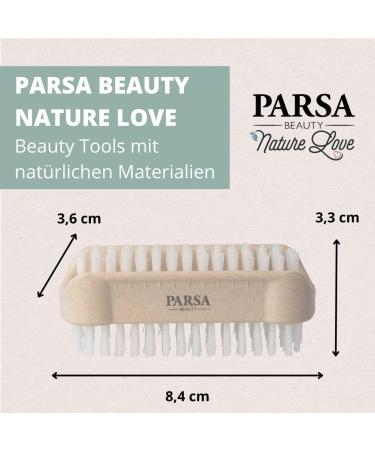 PARSA Beauty Nature Love Double-Sided Nail Brush - Hand Washing Brush in Beige | 1 Piece for Perfect Nail Care - Buy Online on GoSupps.com