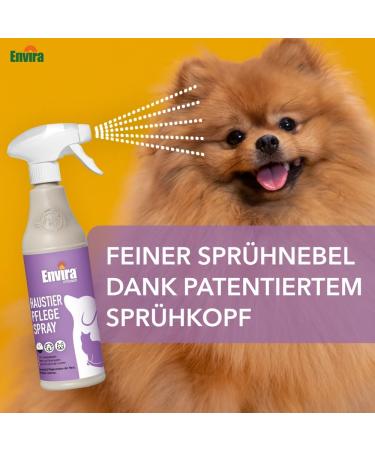Envira Pet Care Spray for Dogs & Cats - Clean & Maintain Fur Support Wound Healing Relieve Itching - 500ml - Buy Online on GoSupps.com