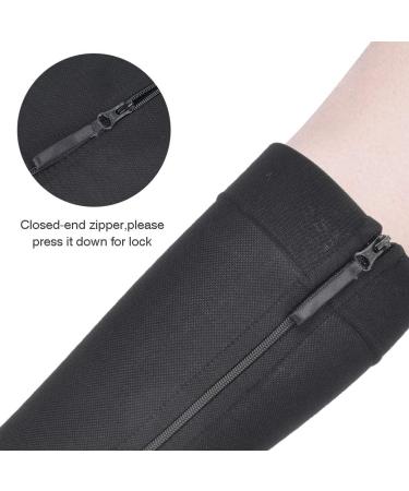 Buy TBES Compression Elastic Stockings - Knee-High Sports Stockings with Zipper | Comfortable & Supportive for Travel & Daily Wear - Buy Online on GoSupps.com
