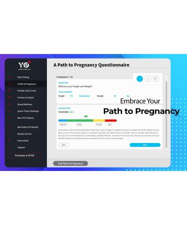 YO Home Sperm Test - 4 Tests for Apple iPhone, Android, MAC & Windows - Men's Fertility Kit to Check Moving Sperm & Record Videos - Buy Online on GoSupps.com