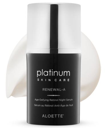 Aloette Retinol Serum for Face - Hydrating Vitamin C Face Serum with Niacinamide Hydrates Plumps & Brightens Skin - Night Facial Serum Skincare for Fine Lines & Uneven Skin Tone 0.54 Oz