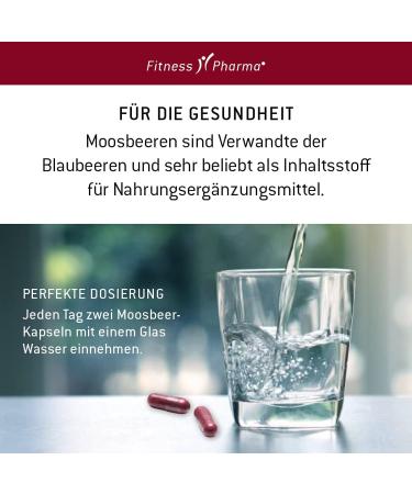 Fitness Pharma Cranberry Capsules - 36 400 mg | High-Dose 900 mg Extract | 100 Capsules for Cystitis Relief | D-Mannose Support | International Shipping - Buy Online on GoSupps.com