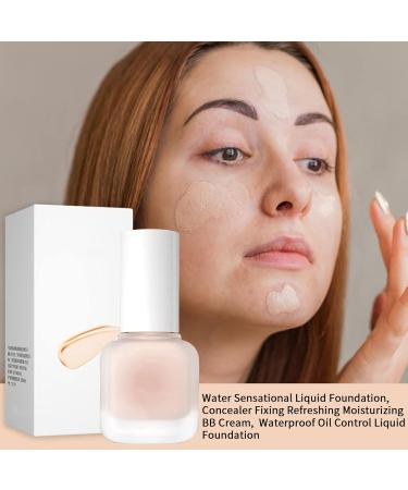  Raxove Liquid Makeup Cream Fresh Concealer Foundation 30ml with Moisturized Formula Oil Repairing Long Lasting Poreless Create a Silky Silky Shiny Look with Raxove - Buy Online on GoSupps.com