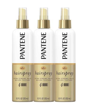 Hairspray Non-aerosol Extra Strong Hold Pro-V Level 4 Texture Building 8.5 fl oz Triple Pack Beige