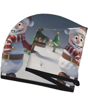 Quick-Dry Coral Velvet Christmas Hair Cap - Santa Snowman Tree Towel Wrap for Men & Women | Travel & Home Use - Buy Online on GoSupps.com
