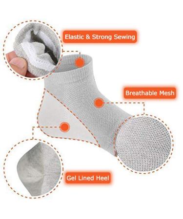 Moisturizing Gel Heel Socks - Open Toe Care for Dry Skin (3 Pairs) - Buy Online on GoSupps.com