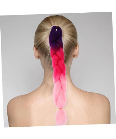 SHERCHPRY purple hair extensions Big Braid Jumbo Braiding Hair Colored Hair Extensions for Braiding Ponytail Braid Braiding Hair Extensions for Women wigs colored Hairpiece headgear giant - Buy Online on GoSupps.com