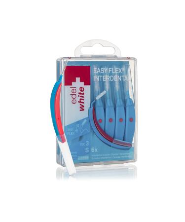 Edel+White ID7 Interental brushes S 0.6 mm I 6 x conjunction brushes for thorough and gentle tooth cleaning of particularly tight interdental spaces