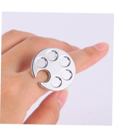 SAFIGLE 2 pi ces Palette de M lange Couleurs Manucure Plateau Affichage Ongles Cr atif Argent Accessoire Nail Art Portable pour Salon et Usage Domestique - Buy Online on GoSupps.com
