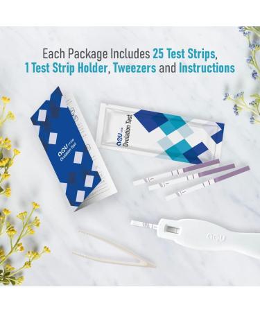 AQU Rate LH Ovulation Test Strips 25 Count - 99% Accuracy Rapid Result Predictor Kit for Women - Monitor Ovulation Period - Buy Online on GoSupps.com