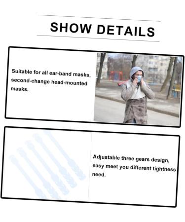 CliSpeed 10 PC Mask Hooks | Herbal Holder & Adjustable Strap Buckle Accessories for Silicone Masks - Buy Online on GoSupps.com