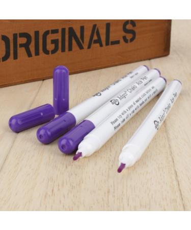12 PACK Purple Disappearing Ink Fabric Marking Pen - Water Erasable, Auto-Vanishing, Temporary Marker for Cloth - Buy Online on GoSupps.com