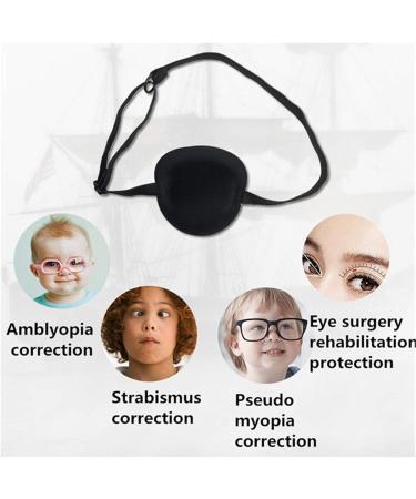 Black Eye Patch for Adults - Amblyopia & Strabismus Correction | Medical Eye Patches for Astigmatism Training - International Shipping - Buy Online on GoSupps.com