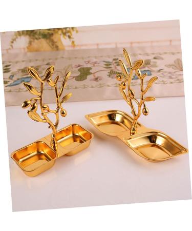 Alipis Food Snack Container Home Household Tray Dried Ktv Practical Dessert Two-Grid Snacks re-usable - Buy Online on GoSupps.com