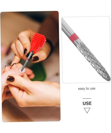 Mikinona Nail Polisher Nail Bits for Women Manicure Nail Bits Nail Art Drill Bits Manicure Drill Bits Nail Drill Bits Women Manicure Supplies Manicure Accessories Manicure Tools 7.00X1.30X1.30CM Red - Buy Online on GoSupps.com