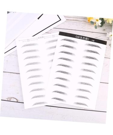 Didiseaon 4 Sheets Pairs Hair- Like Authentic Eyebrows Eyebrow Makeup Tools Eyebrow Stickers Disposable 6d - Buy Online on GoSupps.com