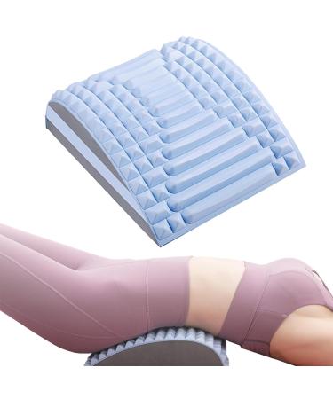 Acemend - Neck & Back Stretcher Acemend Neck and Back Lumbar Soothing Device Back Stretcher Multi Level Back Cracker Multi-Level Adjustable Spine Board (Blue)