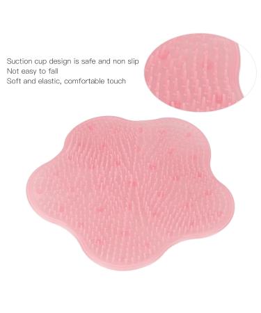 Shower Foot Scrubber with Suction Cup - Pink Foot Cleaner for Smoothing Peeling & Massage - Ideal for Easy Shower Use - Buy Online on GoSupps.com