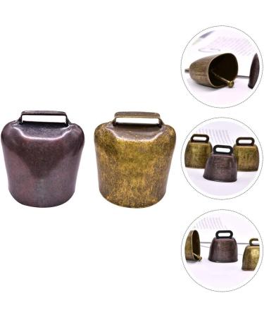 Milisten 2pcs Cow Horse Sheep Grazing Copper Bells Metal Cattle Bells Sheep Bell Pet Collar Ornament Farm Animal Loud Bronze Bell Pet Anti- Theft Accessories Bell Size L 3X3.4CM - Buy Online on GoSupps.com