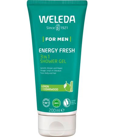 Weleda Bio Gift Set for Men - Natural Cosmetics Gift Box with Active Fresh Shower Gel & Energy Fresh Shower Room - Perfect Daily Cleanser for Body Face & Hair - Buy Online on GoSupps.com