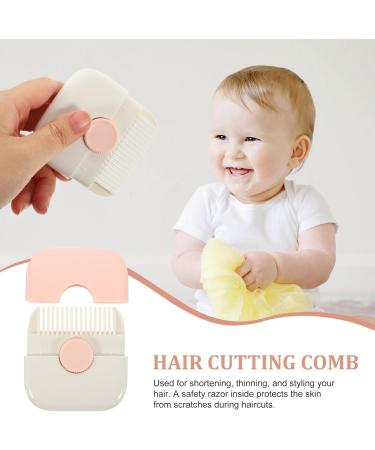 TOVINANNA 2 in 1 Hair Trimmer Split Ends Hair Trimmer Manual Bangs Trimmer Comb Protable Hair Thinning Comb Slim Haircuts Cutting Tool for Girls Women 7.2x6.6cm Pink - Buy Online on GoSupps.com