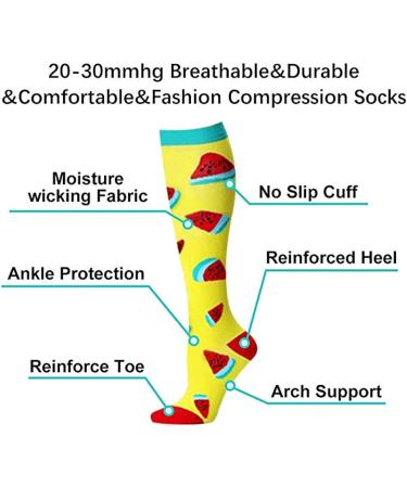 Zmerch Knee Compression Socks - Comfortable Knee High Stockings for Men & Women Ideal for Edema Diabetes Varicose Veins Running & Sports (L XL) - Buy Online on GoSupps.com