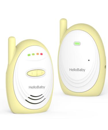 Hellobaby HB168 Audio-Babyfone Babyphone Digital with DECT technology Safe Audio BabyPhone-300m Large Audio Baby Monitore Eco Mode Ton Gazard device USB connection