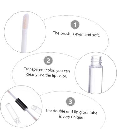  HAPINARY 10 Pieces Double Lip Gloss Bottle Empty Lipstick Bottle Clear Lip Glosses Cosmetic Containers Lipstick Bottles Lip Stain Containers for Lip Balm Cosmetic Lipstick Tube - Buy Online on GoSupps.com