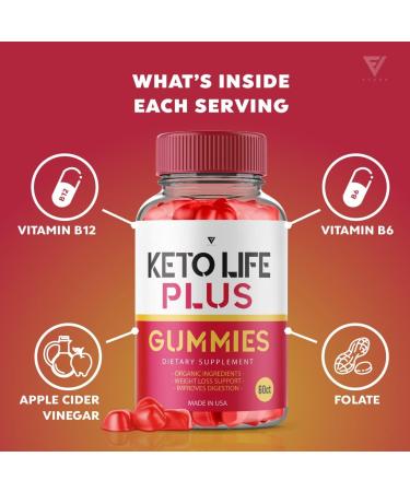 Keto Life Plus Gummies: 3 Pack Apple Cider Vinegar Supplement for Weight Loss - 180 Gummies - Buy Online on GoSupps.com