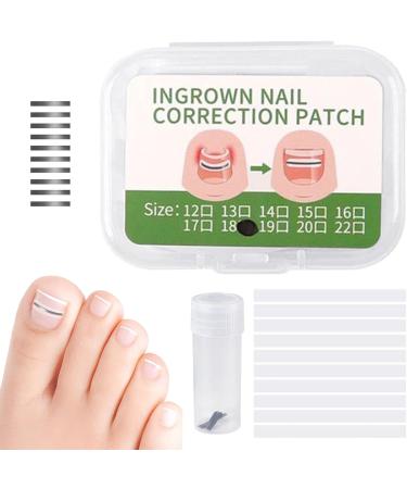 Jubilofex Toenail Correction Plaster 10 Pieces Correction Plaster for Ingrown Nails Repairing Plasters for Nighttime Use for Adults 14 mm - Buy Online on GoSupps.com