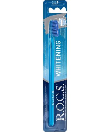 ROCS Whitening Toothbrush - Safe & Effective Tooth Brushing for a Brighter Smile | International Shipping Available - Buy Online on GoSupps.com
