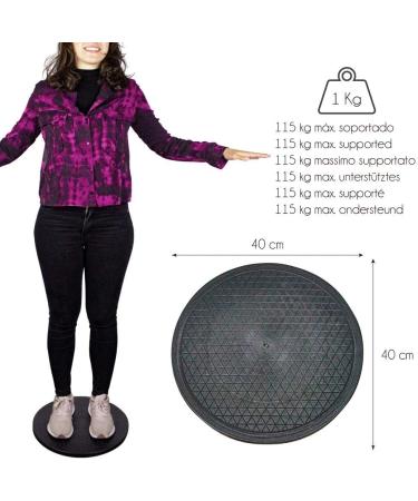 Mobiclinic 40 cm Black Transfer Aid Turntable - European Brand | Shop Internationally for Mobility Solutions - Buy Online on GoSupps.com