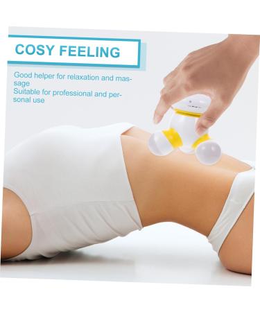 TOVINANNA 1 Piece Yellow Body Massager | 9.5x9.5cm Massage Instrument for Pain Relief | Shop Internationally - Buy Online on GoSupps.com