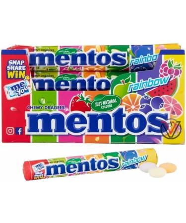 Menttos Rainbow Chewy Dragees 20 x 37.5g - Buy Online on GoSupps.com