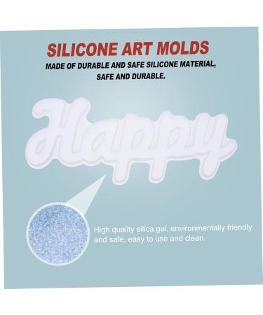 NUOBESTY 1pc Crystal Epoxy Mold Silicone Molds Resin Epoxy Craft Resin Word Shape Mold House Number Household As Shown 22.6X9X1.2CM - Buy Online on GoSupps.com