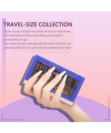 Lavender Violets 13 Pcs Gel Nail Polishes Set 9+3 Nude pink purple Nail Art Design UV LED Soak Off With Base Coat Matte n No Wipe Top Coat Nail File Starter Kit F687 D142 - Buy Online on GoSupps.com