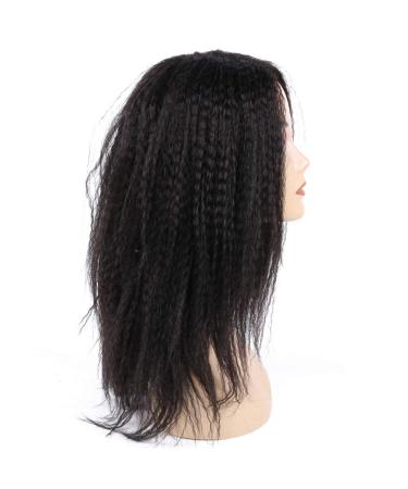 Yaki Straight Synthetic Wig 14 Inch Black (1B) - Heat Resistant Fiber, Kinky Straight Style for Black Women - Buy Online on GoSupps.com