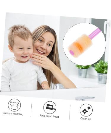Minkissy 8 STK Soft Bristle Toothbrushes for Kids - Silicone Finger Holder Toothbrushes for Gentle Baby Oral Care - Buy Online on GoSupps.com