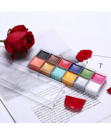  Masyrt 12 Colors Facial Body Oil Paint Dramatic Special Effects Grease Paint - Buy Online on GoSupps.com