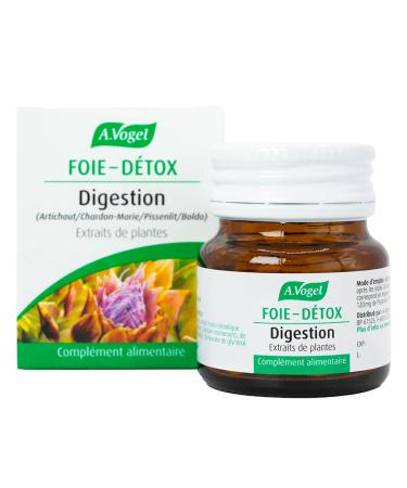 A.VOGEL - Food supplement digestion - Detox liver - Reduces bloating and acid reflux - Milk thistle artichoke dandelion plant extract - 100% natural and organic - 60 tablets